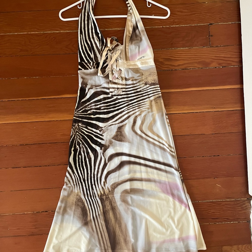 Roberto Cavalli Halter Dress